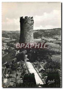 Postcard Modern Turenne La Tour Cesar Panoramic View from the Clock Tower