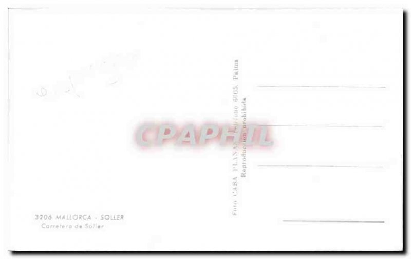Postcard Old Soller Mallorca Carretrero Soller