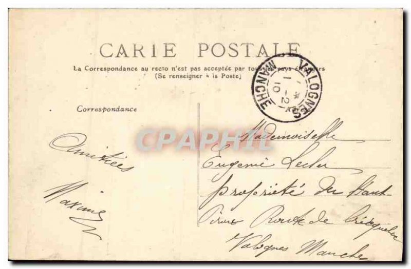 Old Postcard Caen Rue Montoir Poisonnerie