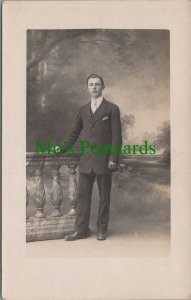 Ancestor Postcard - 1915 French Men's Fashion, Bourg-Les-Valence, France RS33748