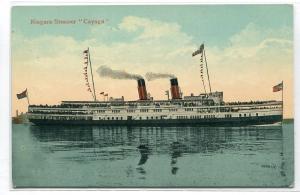 Niagara Steamer Cayuga 1910c postcard