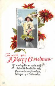 Christmas 1919 light postal marking on front