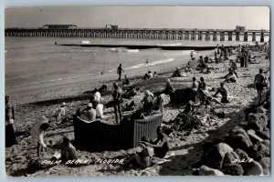 1948 View Of Palm Beach Florida FL RPPC Photo Posted Vintage Postcard