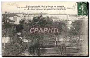 Old Postcard Etablissements prison of Fresnes Panoramic View from the & # 39a...