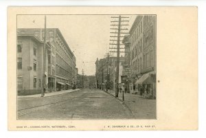 CT - Waterbury. Bank Street Looking North