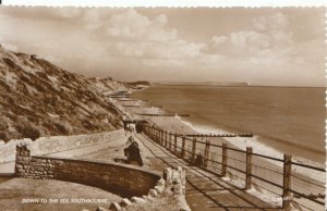 Dorset Postcard - Down To The Sea - Southbourne - Real Photograph - Ref 3292A