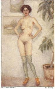 \Nude Lady\  Postcard , Ed. Adrian Dussek
