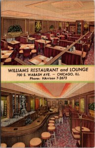 Linen PC Williams Restaurant and Lounge 700 S. Wabash Avenue Chicago, Illinois