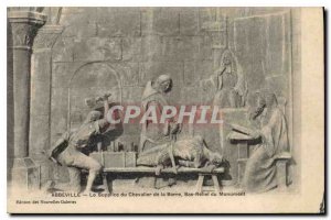 Postcard Old Abbeville Torment of the Chevalier de la Barre Low Relief Monument