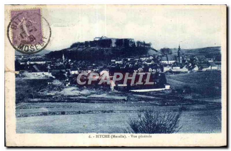 Old Postcard Bitche (Moselle) General view