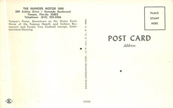 The Manager Motor Inn Tampa, Florida  