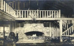 Real Photo, York's Log Village - Loon Lake, Maine ME  