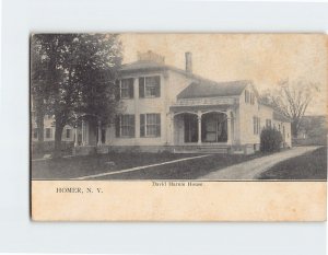 Postcard David Harum House, Homer, New York