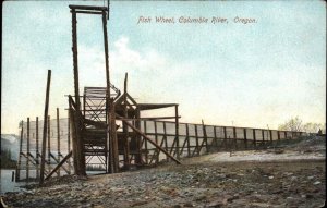 Oregon OR Fish Wheel Columbia River 1900s-20s Vintage Postcard