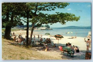 1956 Weirs Beach New Hampshire Postcard Lake Winnipesaukee Fish Traps Algonquin