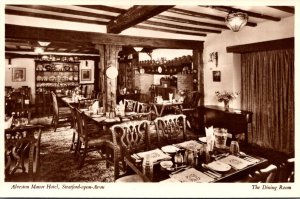 England Stratford Upon Avon Alveston Manor Hotel The Dining Room Real Photo