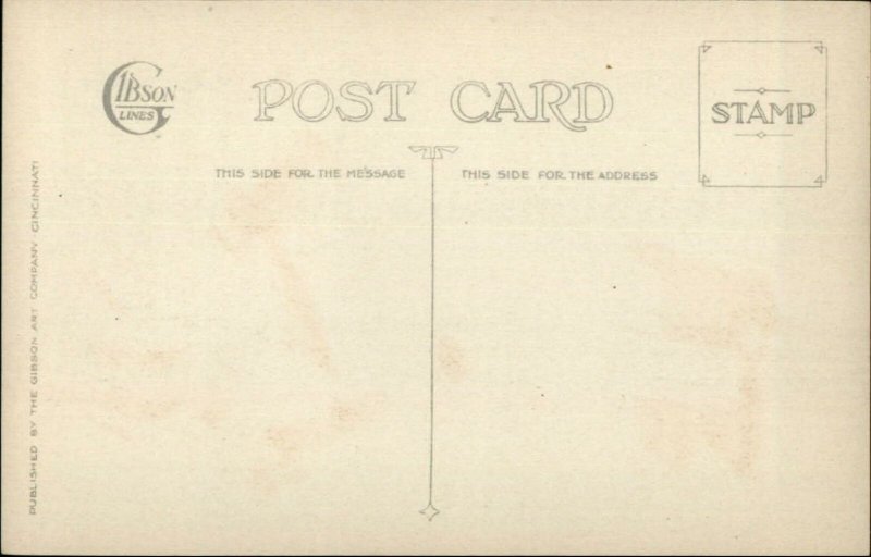 Christmas - Little Girl w/ Chinese Doll & Toy Dog c1915 Gibson Postcard