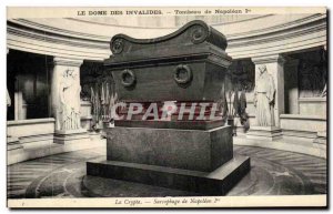 Old Postcard The Dome des Invalides Napoleon 1st, Tomb Crypt Sarcophoge Napoleon