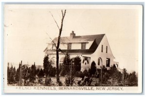 1943 Kelso Kennels View Bernardsville New Jersey NJ RPPC Photo Postcard 