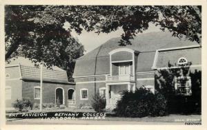 1950's Art Pavilion Bethany College LINDSBORG KANSAS RPPC Real Photo 1436