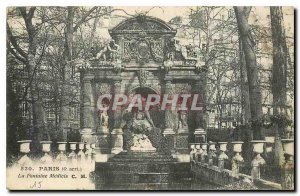 Old Postcard Paris La Fontaine Medicis