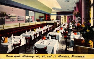 Mississippi Meridian The Davis Grill 1951