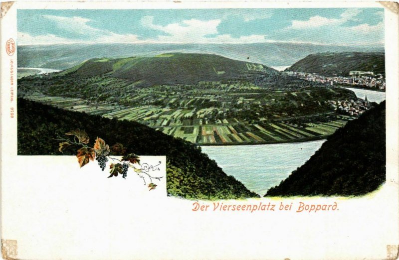 CPA AK Boppard Der Vierseenplatz bei Boppard GERMANY (879936)