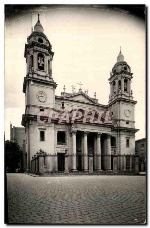 Old Postcard Pamplona Catedral Fachada