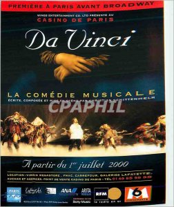 Modern Postcard Da Vinci The Musical Premiere in Paris before the Broadway Mu...