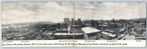 Panoramic View Of Cincinnati OH From Factory Of Julian & Kokenge Co. Postcard