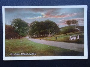 Staffordshire STAFFORDMilford THE GREEN c1913 Postcard by W.H.S.& S.