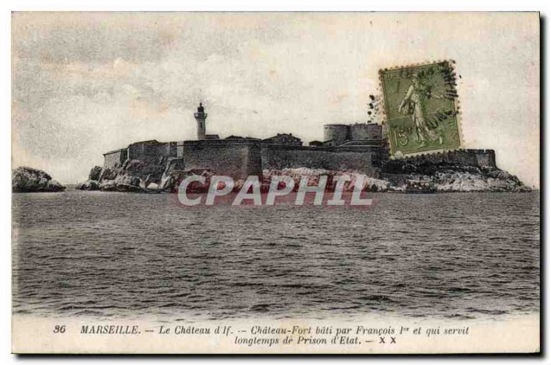 Old Postcard Marseille Le Chateau d'If Francois I