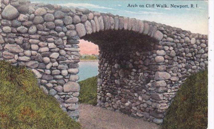 Rhode Island Newport Arch On Cliff Walk Curteich