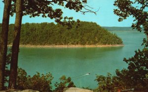 Vintage Postcard Sparkling Blue Waters of Lake Cumberland South Central Kentucky