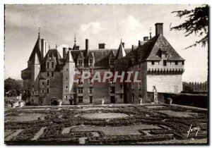 Modern Postcard Chateau Langeais Facade On Gardens