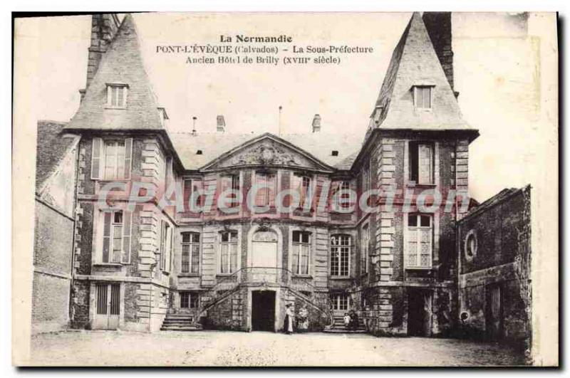 Old Postcard Pont L'Eveque Under Prefecture The Old Hotel Brilly