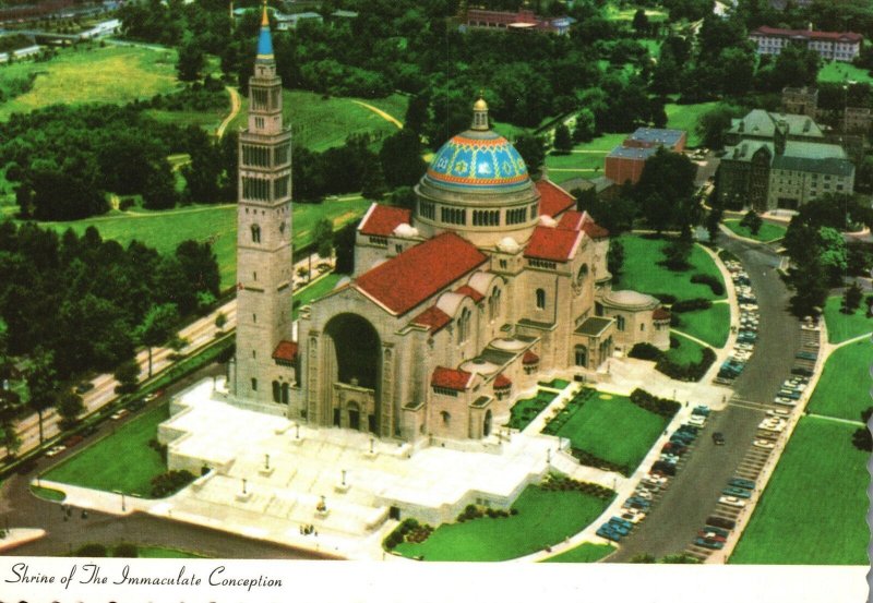 Vintage Postcard National Shrine of Immaculate Conception Washington DC