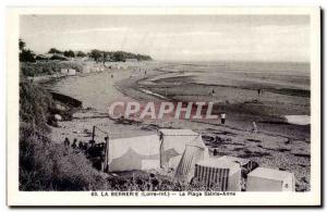 Old Postcard La Bernerie Beach Sainte Anne