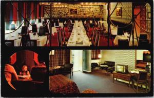 Le Dauphin Drummondville Quebec QC Hotel Motel Unused Vintage Postcard E15