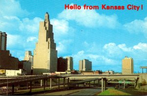 Missouri Kansas City Skyline Showing Kansas City Power and Light Company Buil...