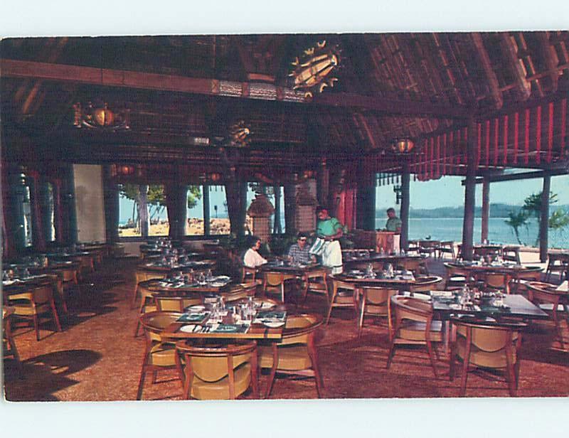 Pre-1980 RESTAURANT ON YANUCA BAY Yanuca Island - Coral Coast Fiji B9772