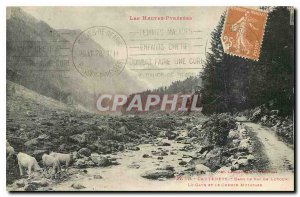 Old postcard The high Pyrenees Cauterets In the Loire Lutour