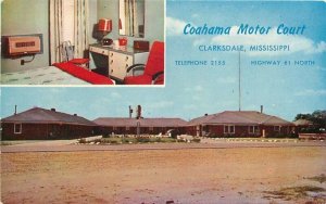 Clarksdale Mississippi Coahama Motor Court Postcard roadside 21-12747