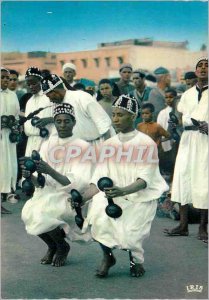 'Modern Postcard Scenes and Types of Morocco dancers g''naouna'