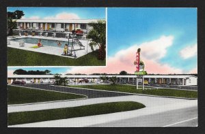 Royal Palms Motel & Pool Augusta GA Unused c1950s