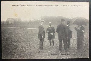 Mint Belgium Real Picture Postcard Stockel Aviation Meeting Bruxelles 1910