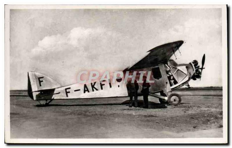 Postcard Modern Jet Aviation Aviation Istres The single-engine SPCA