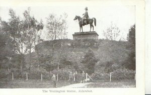 Hampshire Postcard - The Wellington Statue - Aldershot - Ref TZ2228