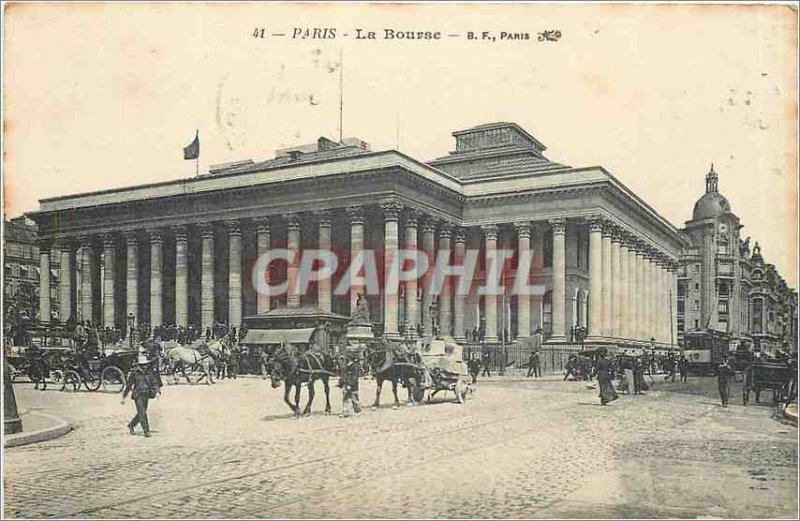 Old Postcard Paris Bourse