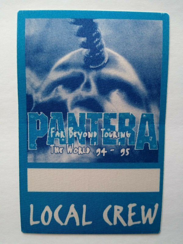 Pantera Backstage Music Pass Original Far Beyond Driven Heavy Metal Skull Blue